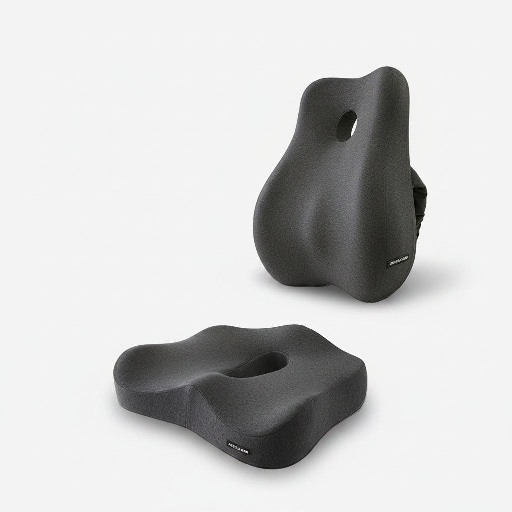 Coussin de chaise de bureau en mousse à mémoire de forme, siège de voiture, soutien de la taille, oreiller de massage lombaire, oreiller Orth4WD, coussin de fesses et de CÔTÉ cyx, coussinets de dos NEXORA.gtk